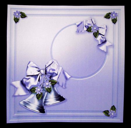 Wedding Bells and Lace - 8in x 8in Insert Plate by Dianne Jackson