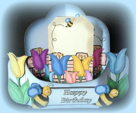 April Showers Push Pull Card by Dianne Jackson