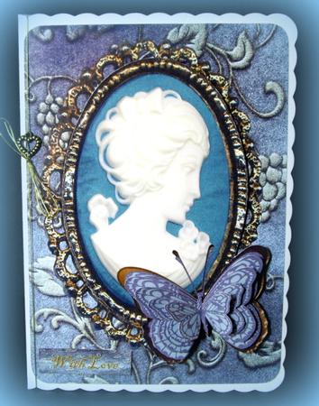 Vintage Cameo in Bleu by Dianne Jackson