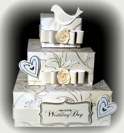 Tiered Box Cake - Wedding Day by Dianne Jackson