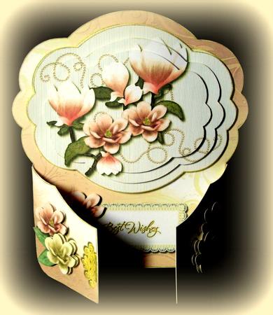 Magnolia Blossom Gatefold Pyramage Kit 2 by Dianne Jackson