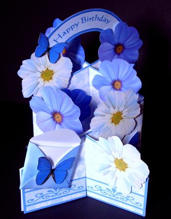 Cosmos Cascade Deluxe (blue) by Dianne Jackson