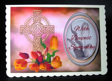 Tulips with Sympathy or Springtime Message by Dianne Jackson
