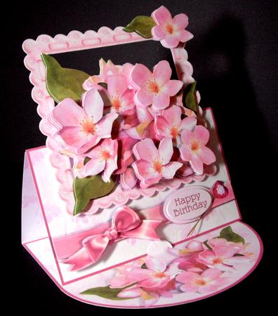 Over the Edge Easel Card Kit - Cherry Blossom by Dianne Jackson