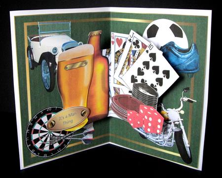 Over the Edge Pop Out - It's a Man Thing by Dianne Jackson