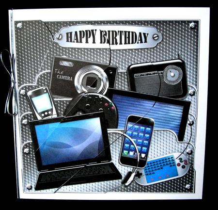 8 x 8 Birthday Gadgets N Gizmos Fan Pyramage Kit by Dianne Jackson