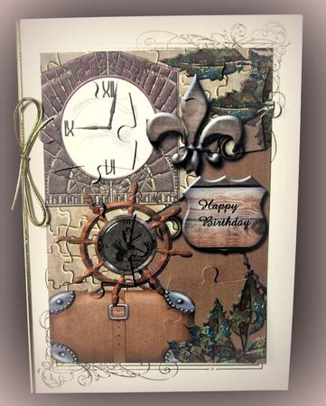 Vintage A4 Male Card by Dianne Jackson