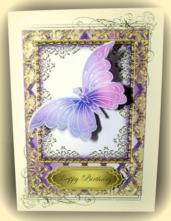 Decorative Border on Trellis Background Blank Cards Kit 5 by Dianne Jackson