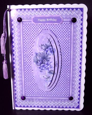 Geranium Parchment Card Topper 2 by Dianne Jackson