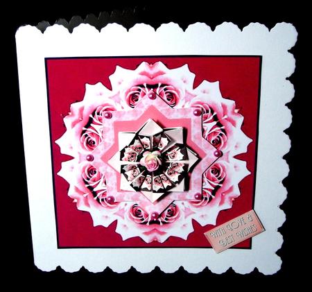 Roses Tea-bag Topper, Pink by Dianne Jackson