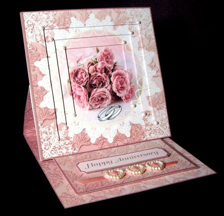 Lace & Pearls Wedding Rings & Roses by Dianne Jackson