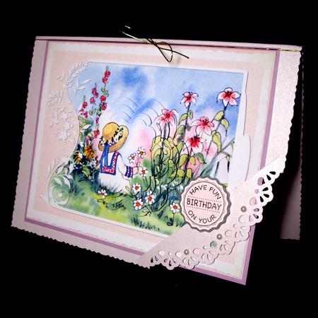Girl Picking Flowers by Dianne Jackson