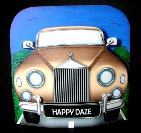 3D Rolls Royce Car Pop Out Card Kit by Dianne Jackson