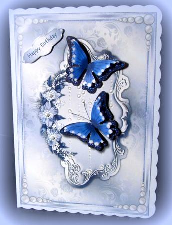 Butterfly Beauty Card Topper 3 by Dianne Jackson