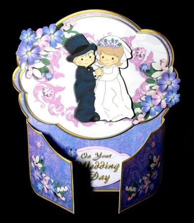 Wedding Day Gatefold Decoupage Card Kit by Dianne Jackson