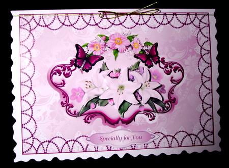 Lilies & Butterflies in the Pink by Dianne Jackson