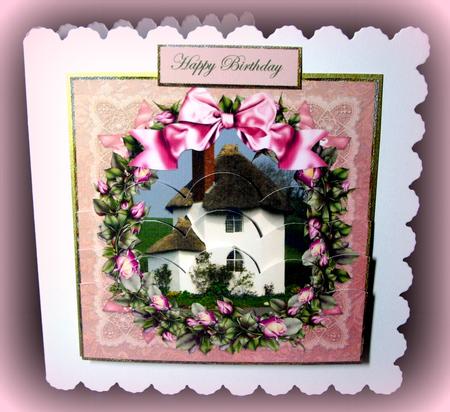 Rose Garland Cottage by Dianne Jackson
