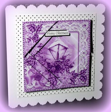 Lantern Lilac Tone 5in Triangle Spiral Edge Stacker by Dianne Jackson