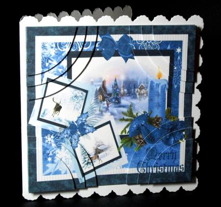 Merry Christmas Scenes with Gift Tag by Dianne Jackson