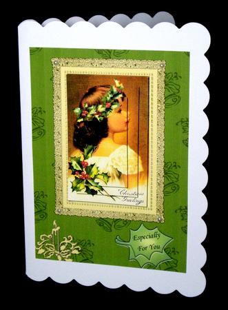 Christmas Girl Portrait 1 by Dianne Jackson