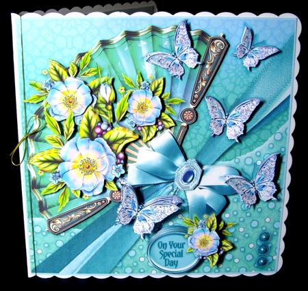 Butterfly Fantasia 8in x 8in Decoupage Kit by Dianne Jackson