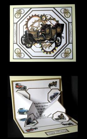 Exploding Verse - Vintage Car by Dianne Jackson