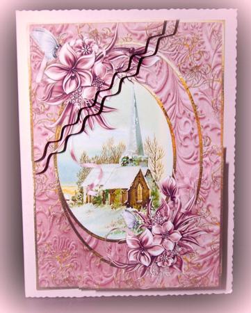 Vintage Church and Floral by Dianne Jackson