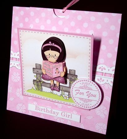 3D Roz Loves Reading Pull N Slide Kit with 3D Decoupage by Dianne Jackson