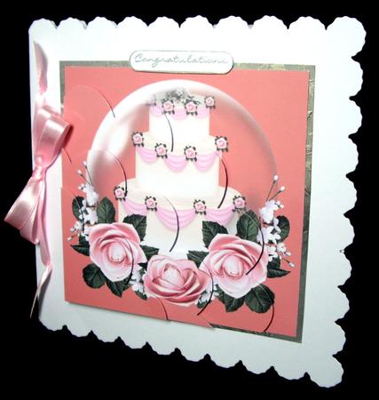 Wedding Cake Shell Edged Corner Stacker by Dianne Jackson