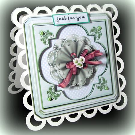 Frame Green Bow Birthday Card by Dianne Jackson