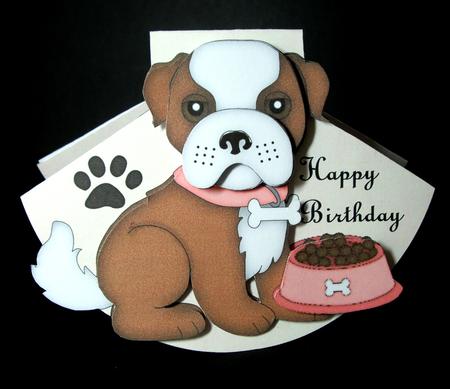 Cute Wobble Card Doggie by Dianne Jackson