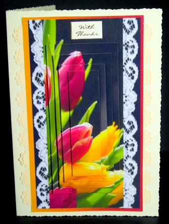 Raining Flowers Tulips by Dianne Jackson