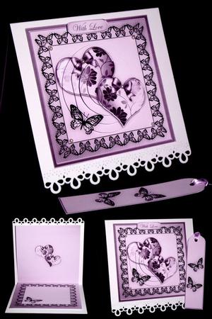 Elegant Romance Matching Insert Square Landscape by Dianne Jackson