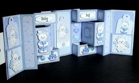 3D Teddy Ed Double Tri Shutter Card Kit by Dianne Jackson