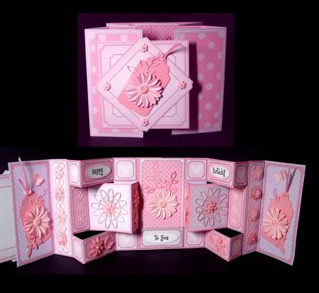 3D Jess Westie Dog Double Tri Shutter Card Kit by Dianne Jackson