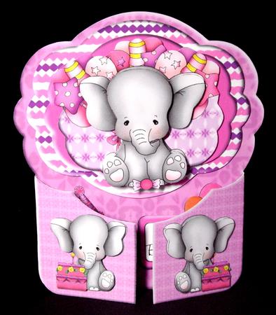 Birthday Elephant Gatefold Card and Envelope Kit by Dianne Jackson