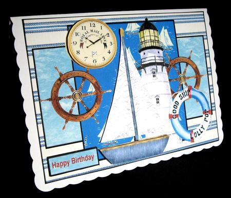 Nautic Male Card Vintage by Dianne Jackson