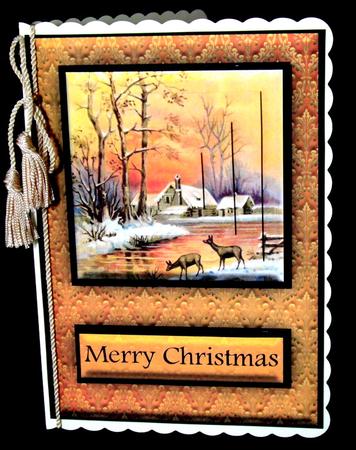 Christmas Scene Quick Card by Dianne Jackson