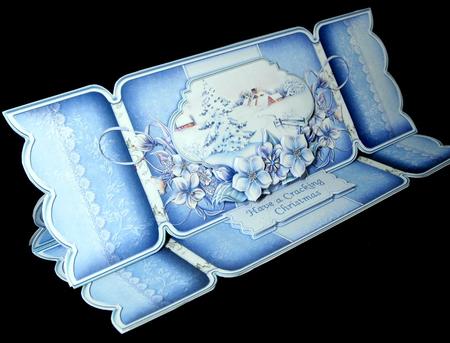 Large Dl Christmas Cracker Easel Card Kit Winter 1 by Dianne Jackson