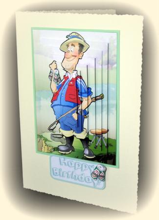 Fishing for Beer Dude Pyramid by Dianne Jackson