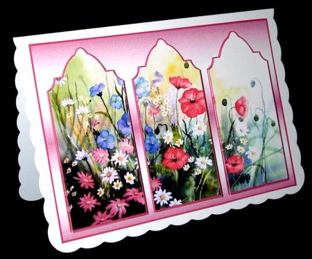 Meadow Flowers Triptych by Dianne Jackson