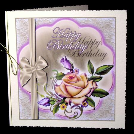 Heritage Rose and Lace for 8x8 #4 by Dianne Jackson