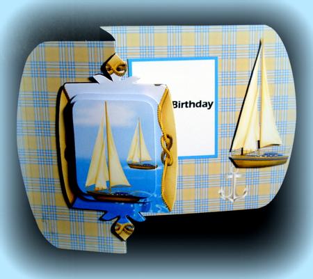 Sail Away Capsul Shaped Card Kit by Dianne Jackson