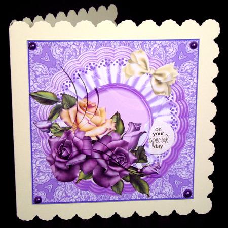 Heritage Roses Warp Pyramid by Dianne Jackson