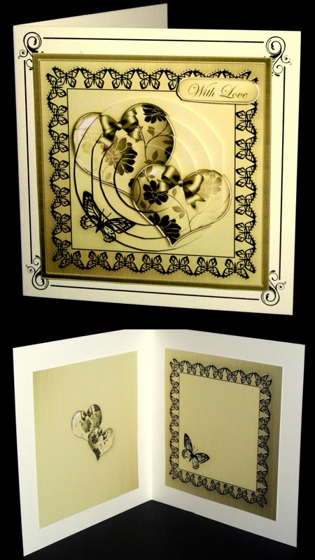 Elegant Romance Matching Insert Square Portrait by Dianne Jackson