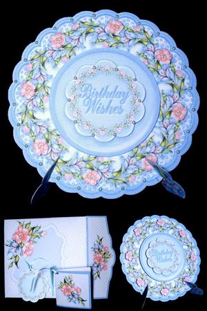 Plate Card Kit - Pink Anemones by Dianne Jackson