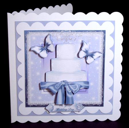 Beautiful Winter Wedding Card Topper by Dianne Jackson