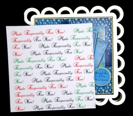 Card Protectors Red & Green 5x5 by Dianne Jackson