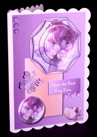 Greetings Tulips Purple by Dianne Jackson