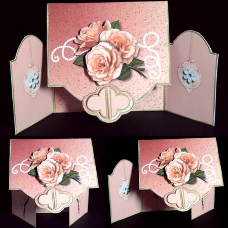 Peach Perfection Fold Over Gate Fold Card Kit by Dianne Jackson